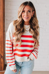 Relaxed Double Stripe Sweater