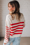 Relaxed Double Stripe Sweater