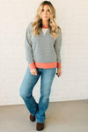 Remy Striped Contrast Pullover