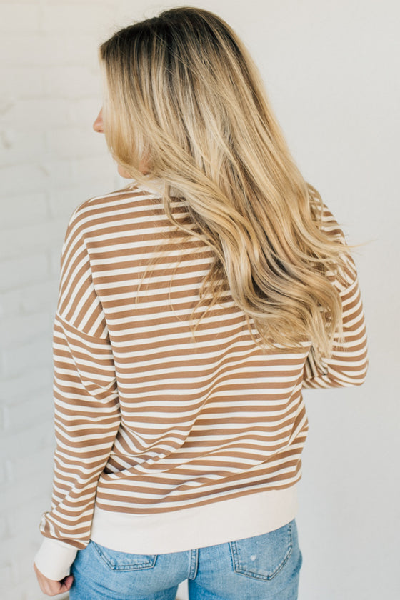 Remy Striped Contrast Pullover