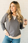 Remy Striped Contrast Pullover