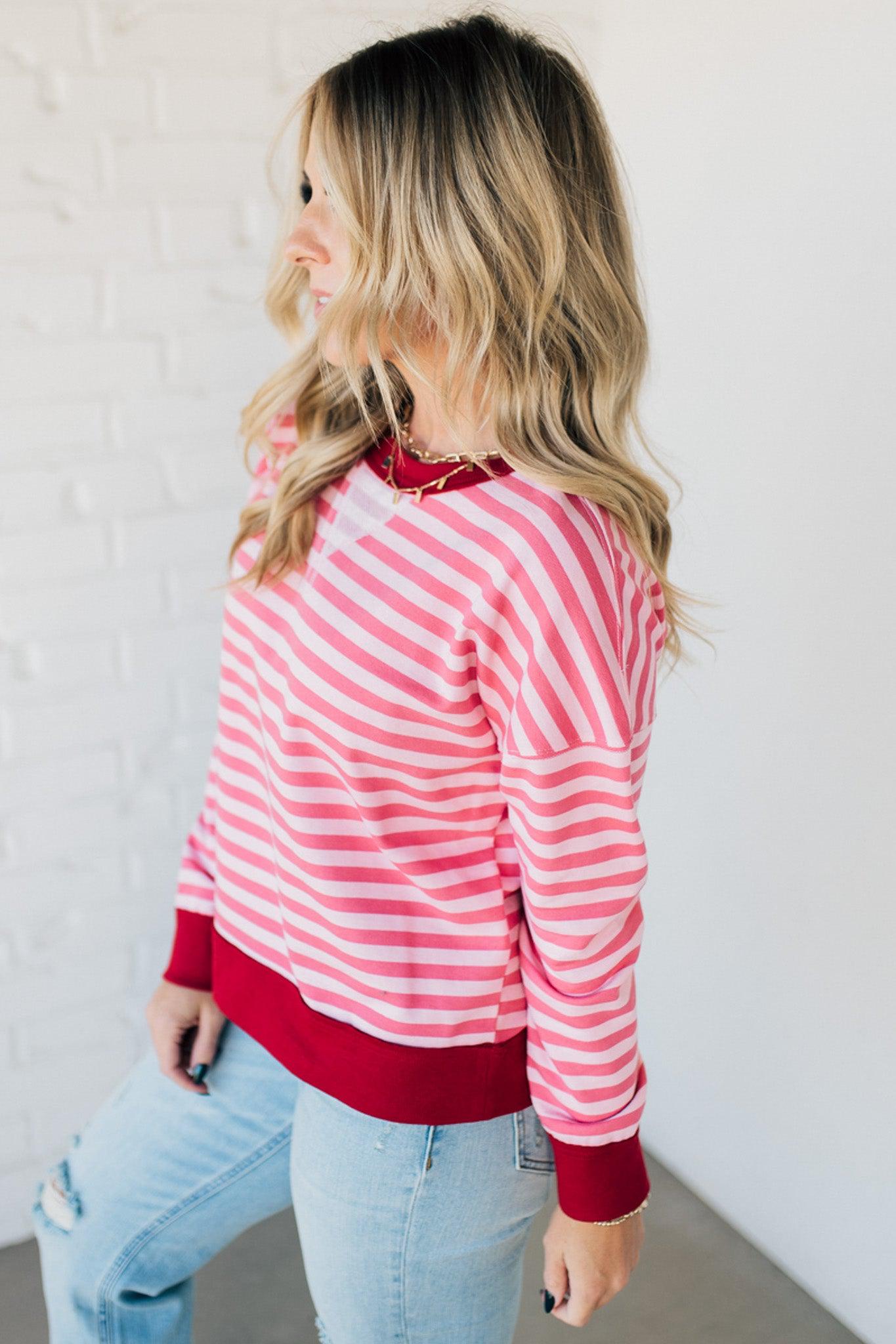 Remy Striped Contrast Pullover