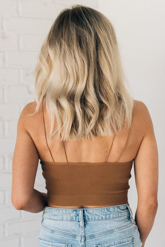 Ribbed Double Strap Bralette | Clearance