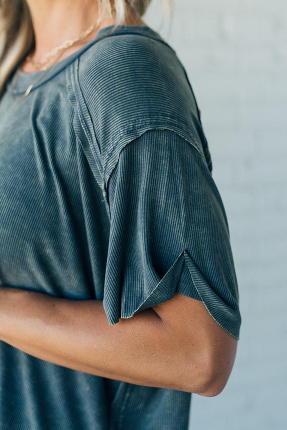 Ribbed Washed Top