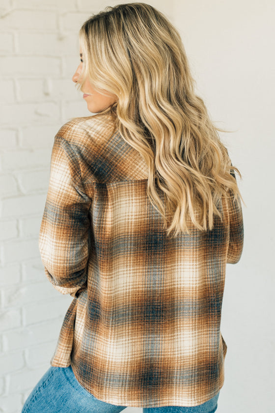 Riley Soft Brushed Plaid Top