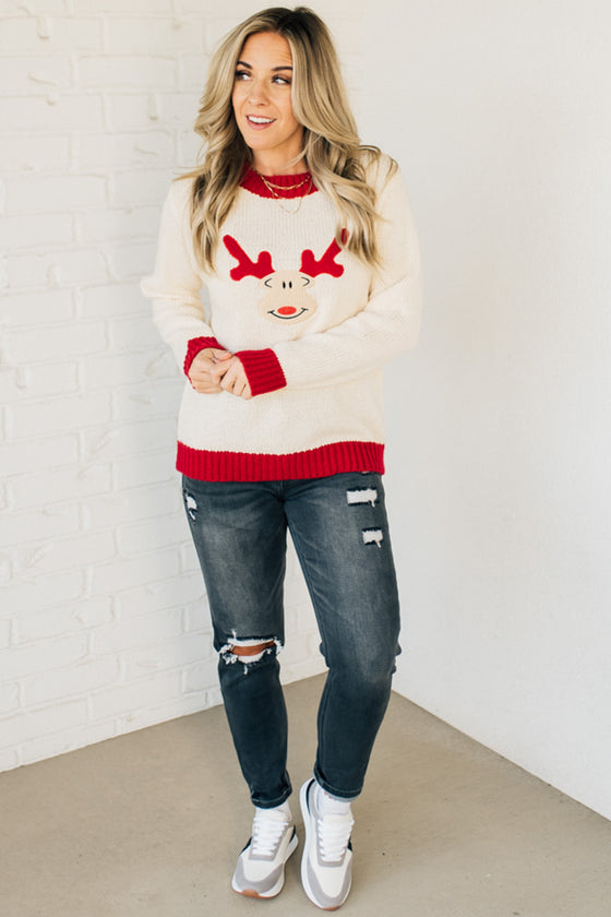 Rudolph Contrast Sweater