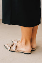 Women's Pointed Toe Double Buckle Accent Flats.