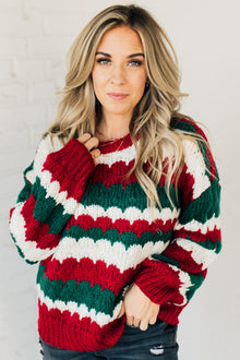  Scalloped Holiday Sweater