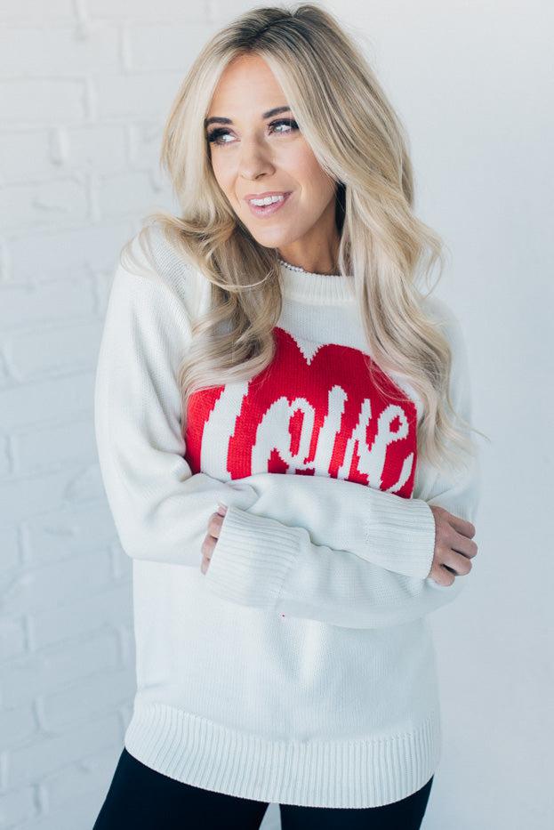 Scripted Love Long Sweater