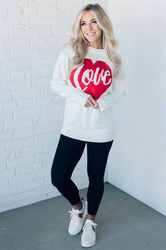 Scripted Love Long Sweater