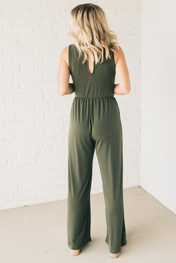 Single Ruched Side Jumpsuit