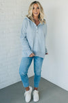 Snap Front Lounge Hoodie