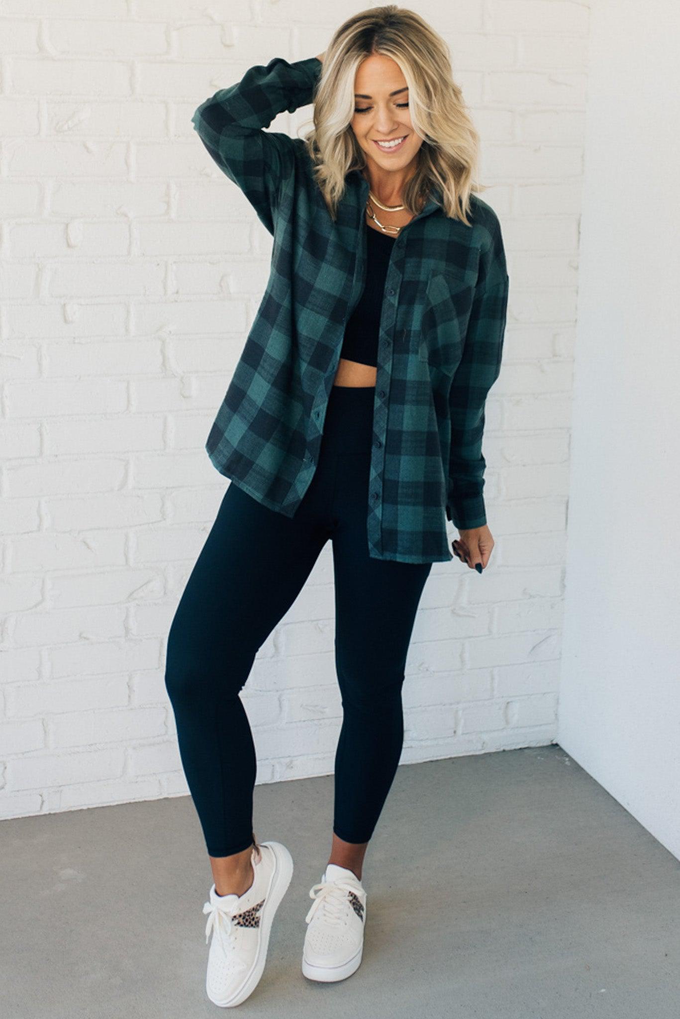 Soft Flannel Check Top