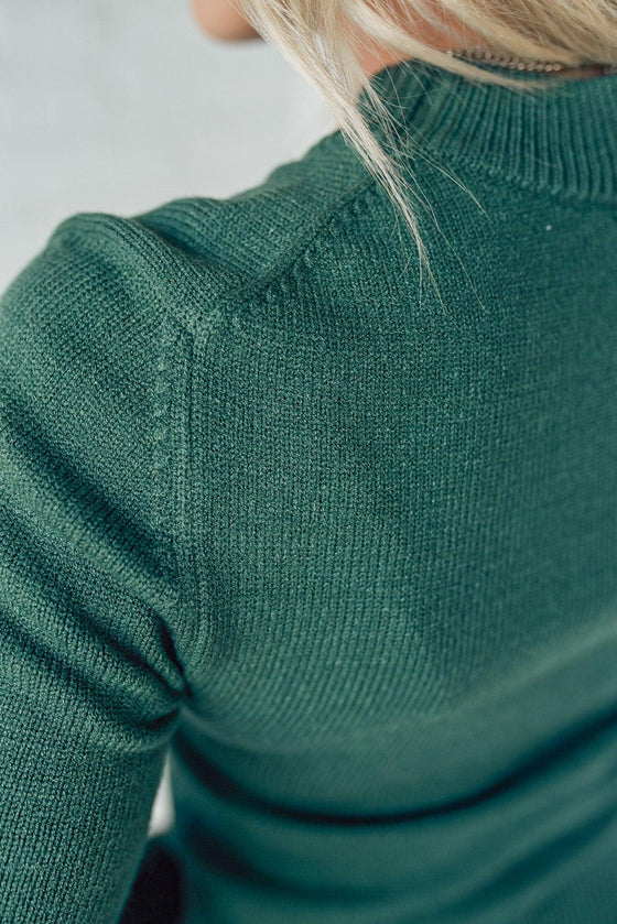 Solid Crewneck Slim Sweater