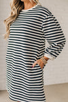 Sparrow Striped Shirt Dress