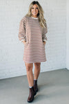 Sparrow Striped Shirt Dress