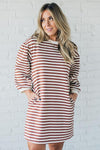 Sparrow Striped Shirt Dress