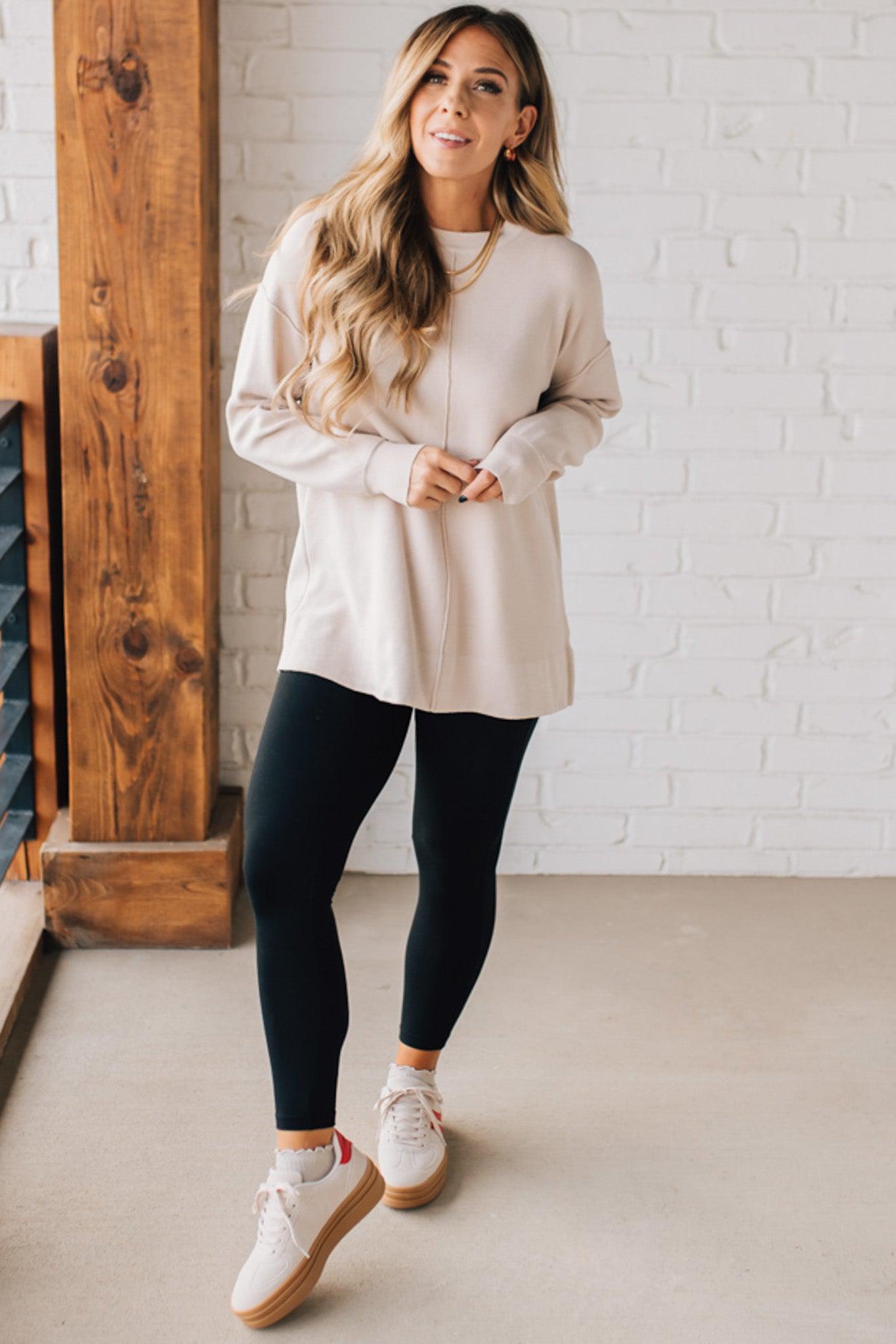 Stevie Seam Front Sweater