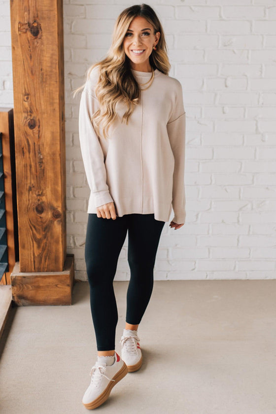 Stevie Seam Front Sweater