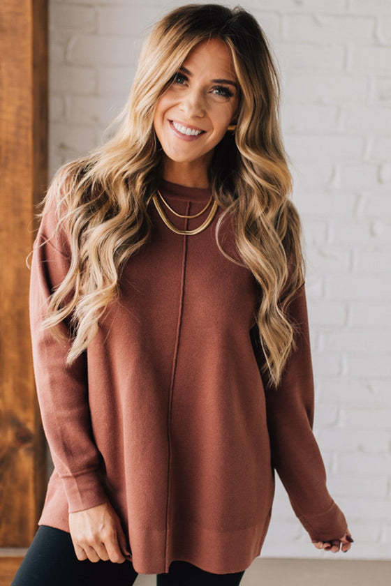 Stevie Seam Front Sweater