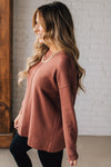 Stevie Seam Front Sweater