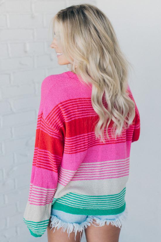 Stripes on Stripes Pocket Sweater