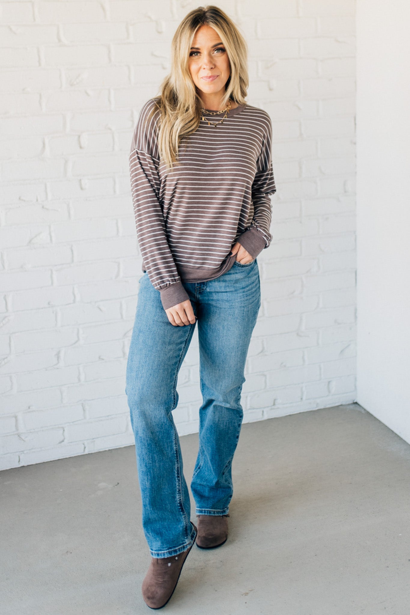 Sunday Soft Striped Top