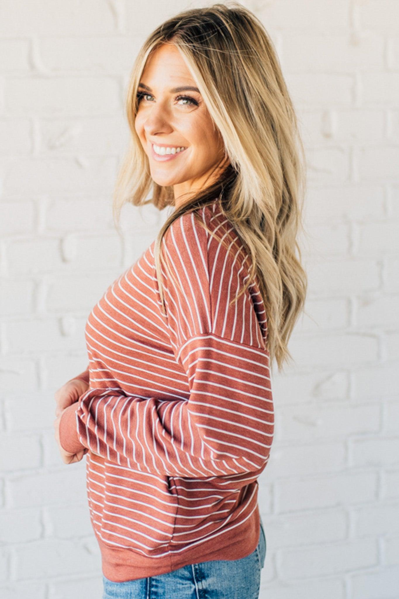 Sunday Soft Striped Top