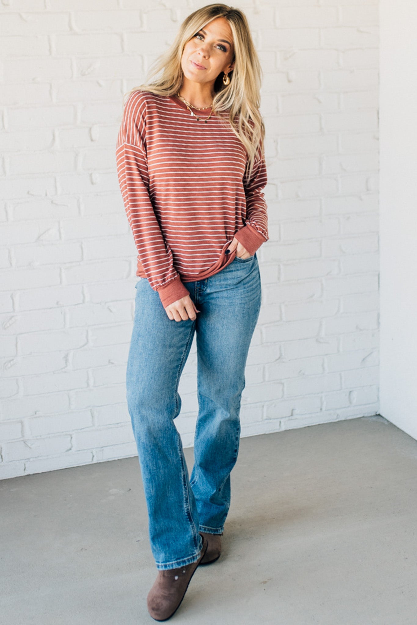 Sunday Soft Striped Top