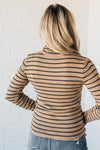 Tate Striped Turtleneck Top