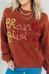 Thanksgiving Sparkle Stitch Sweater