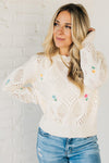 Tiny Stems Pointelle Sweater