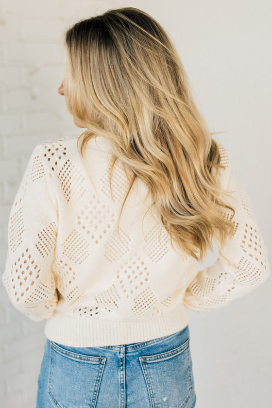 Tiny Stems Pointelle Sweater