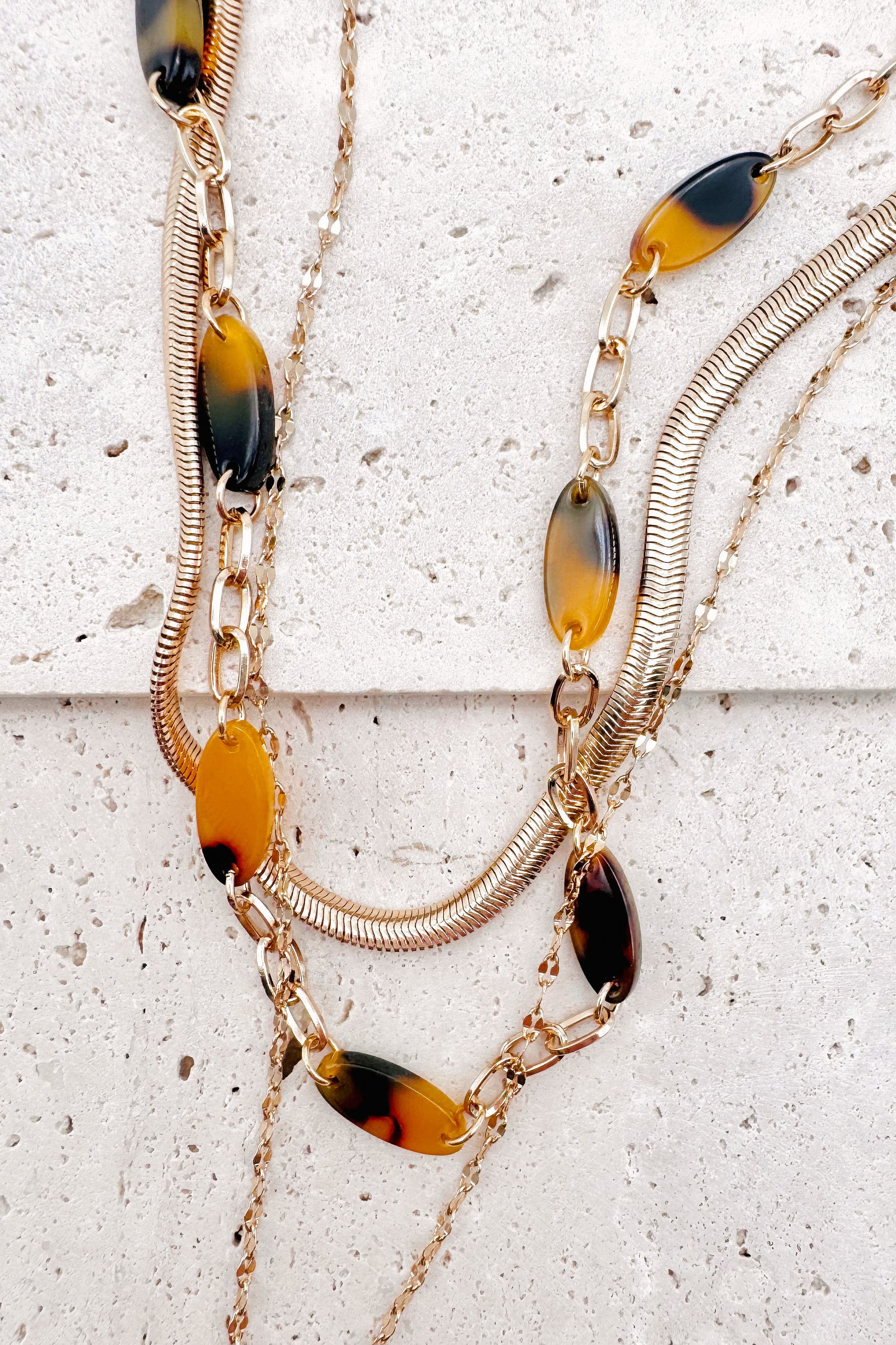 Tortoise and Love Layered Necklace – RubyClaire Boutique
