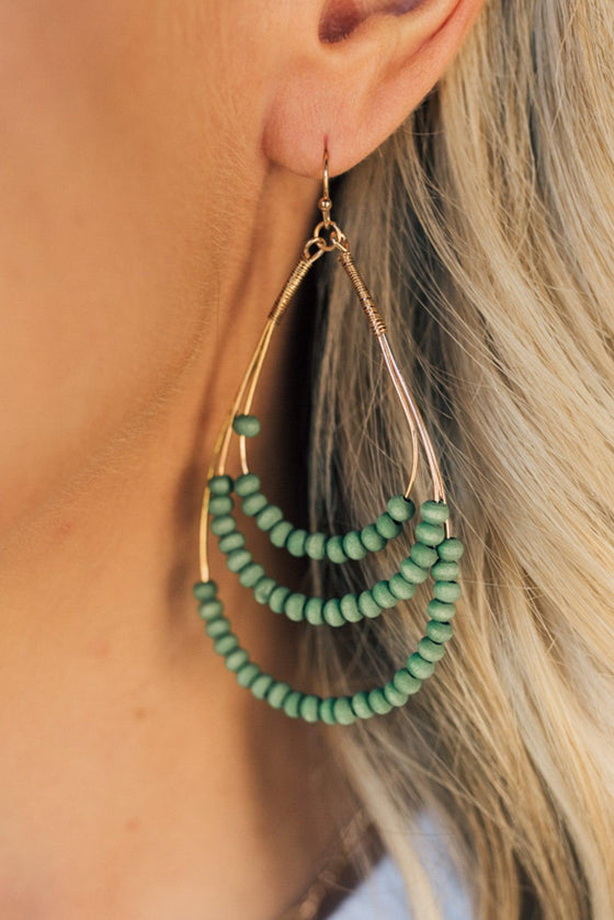 Triple Layer Teardrop Earrings