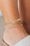 Triple Strand Anklet