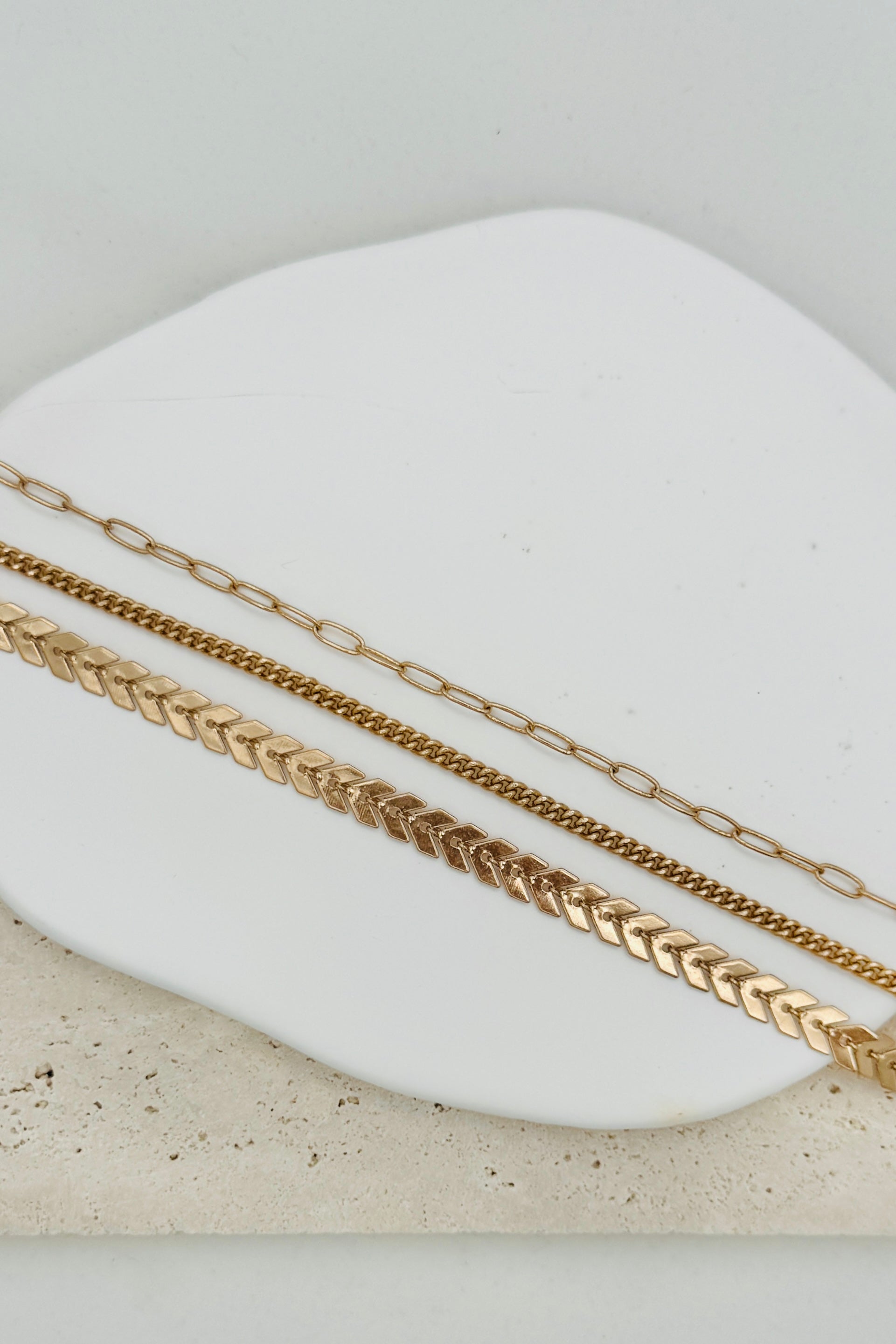 Triple Strand Anklet