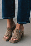 Trista Basketweave Buckle Heels