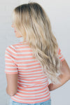 Trixie Striped Short Sleeve Sweater