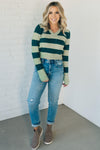 Varsity Stripe Soft Sweater