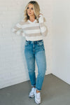 Varsity Stripe Soft Sweater