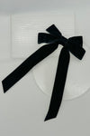 Velvet Bow Barette