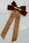 Velvet Bow Barette