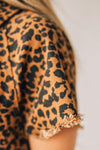 Wild Wish Leopard Denim Dress