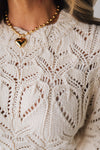 Woven Heart Sweater