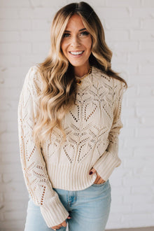  Woven Heart Sweater