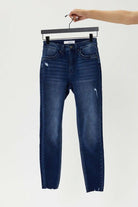 DARK WASH SKINNY JEANS