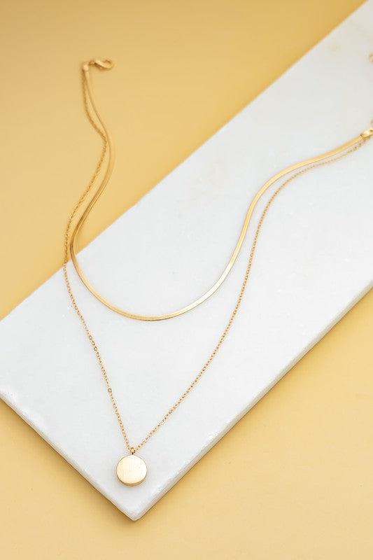 Doubled Sleek and Simple Necklace