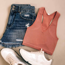  Ribbed Racerback Bralette