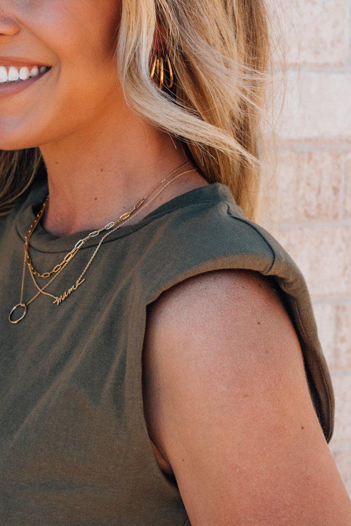 Shoulder Pad Tank Top | Clearance